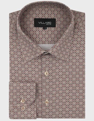 bezowa-koszula-meska-wzor-geometryczny