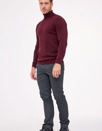 bordowy-sweter-meski-golf