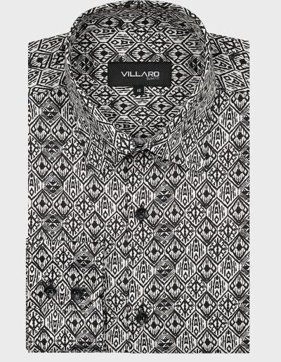 czarna-koszula-meska-wzor