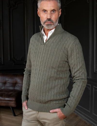 zielony-sweter-męski-villaro-swet088